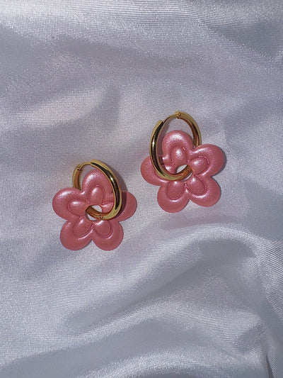 Pampilles - Rose Irisée (sans créoles)