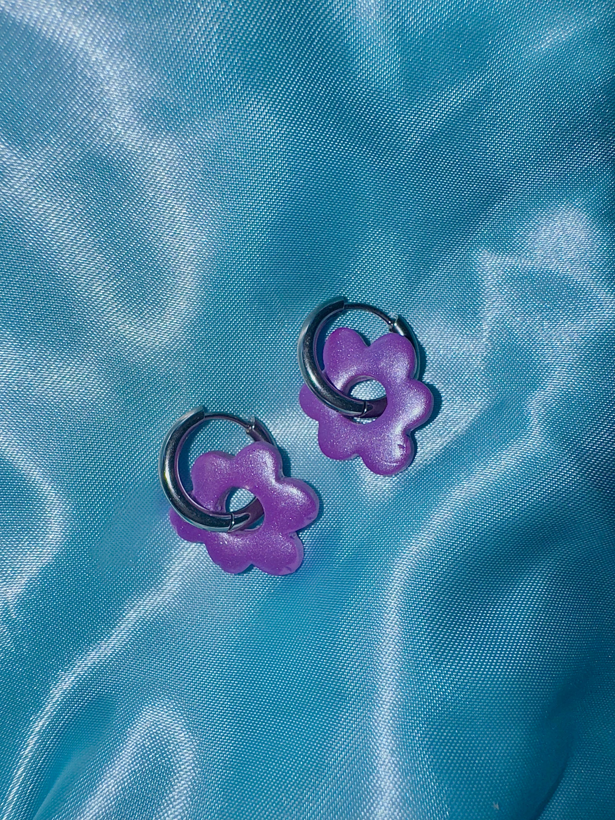 Pampilles - Lilas Irisé (sans créoles)