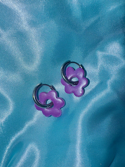 Pampilles - Lilas Irisé (sans créoles)