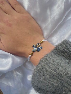 Pampille Bracelets Interchangeables - Marine, Blanche, Or (sans cordons)