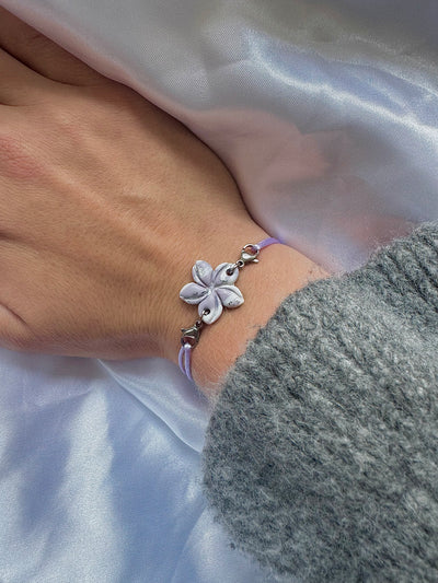 Pampille Bracelets Interchangeables - Lilas, Blanc, Argent (sans cordons)