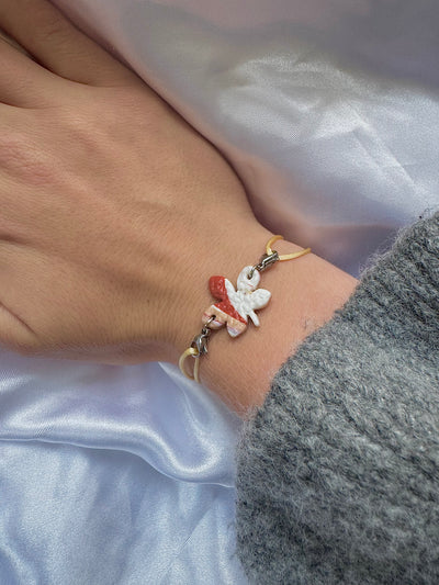 Pampille Bracelets Interchangeables - Beige, Blanc, Taupe (sans cordons)